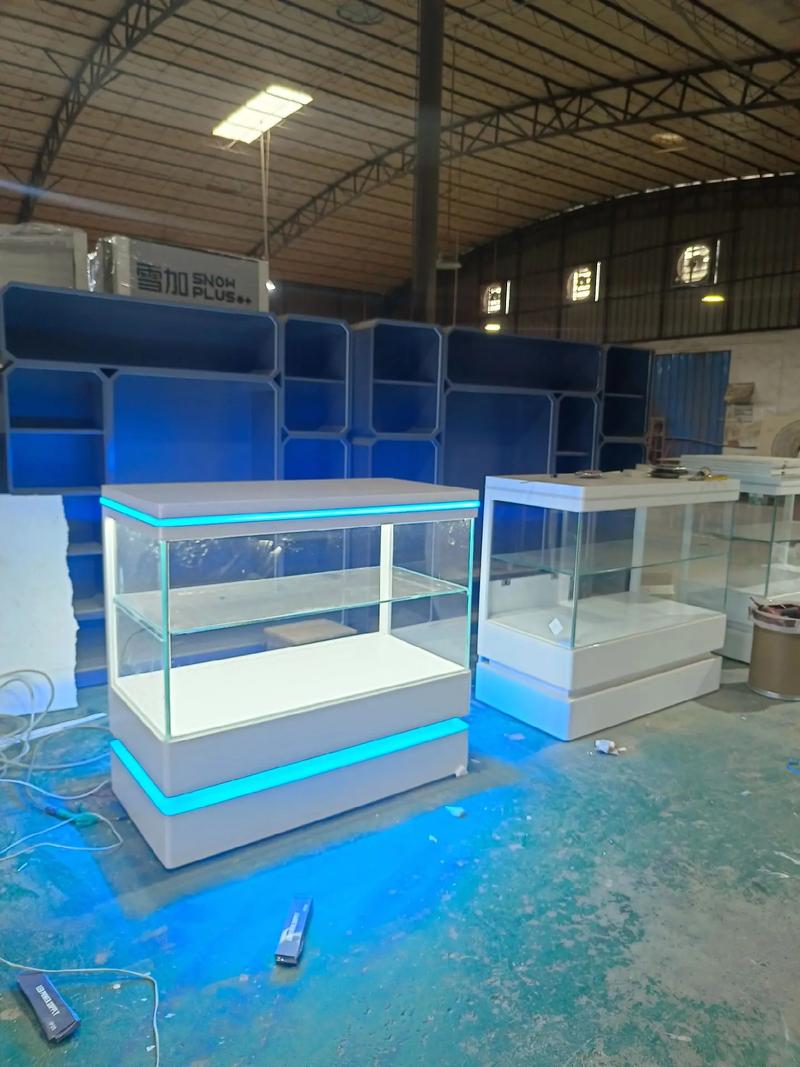 工廠展廳產品展示柜臺樣品商鋪陳列柜定制.